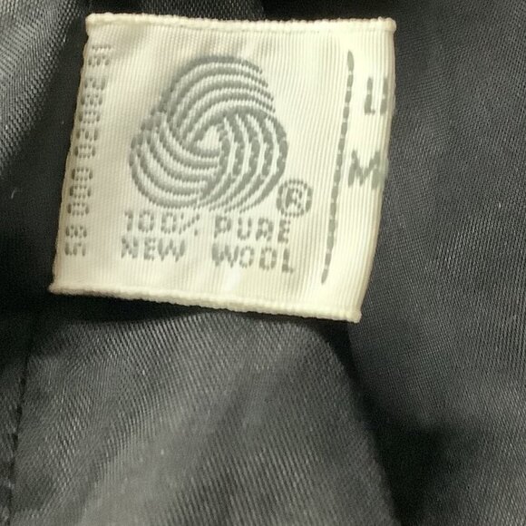 Glenbrooke Women's Pure New Wool Coat 14 Gray Long Tailored Double Breasted - Picture 4 of 16